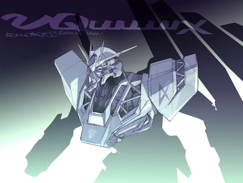 nu gundam (gundam and 2 more) drawn by choco_(chocolate_shop)
