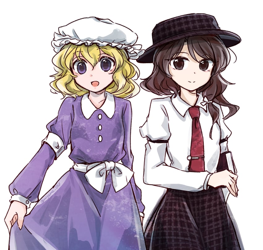 usami renko and maribel hearn (touhou and 1 more) drawn by tama_(hiroshige_36)