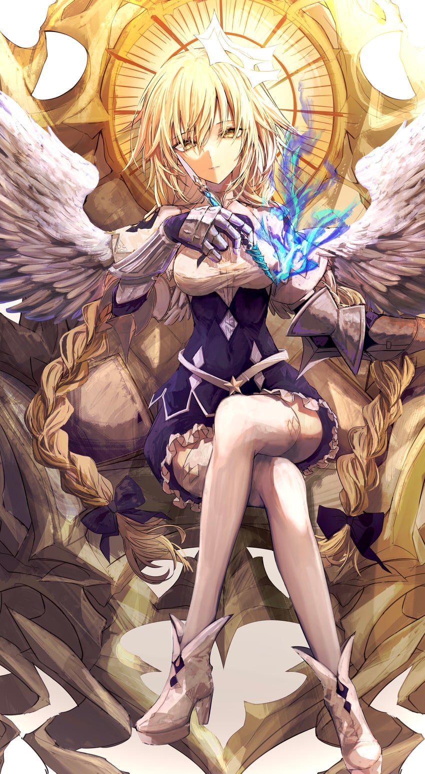 jeanne d'arc and metatron jeanne (fate and 1 more) drawn by yagi_(yagi5art)