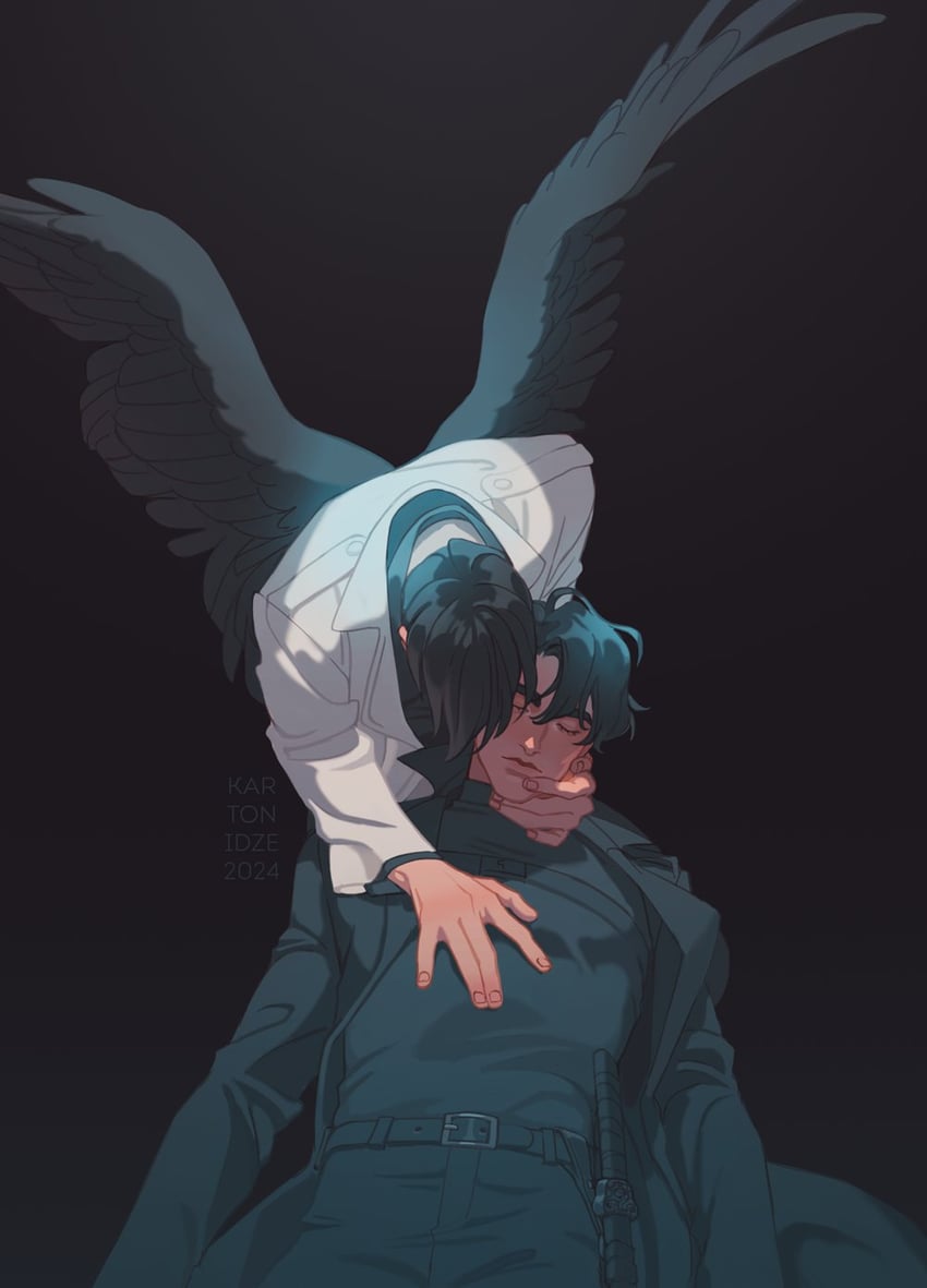 kim dokja and yoo joonghyuk (omniscient reader's viewpoint) drawn by kartonidze