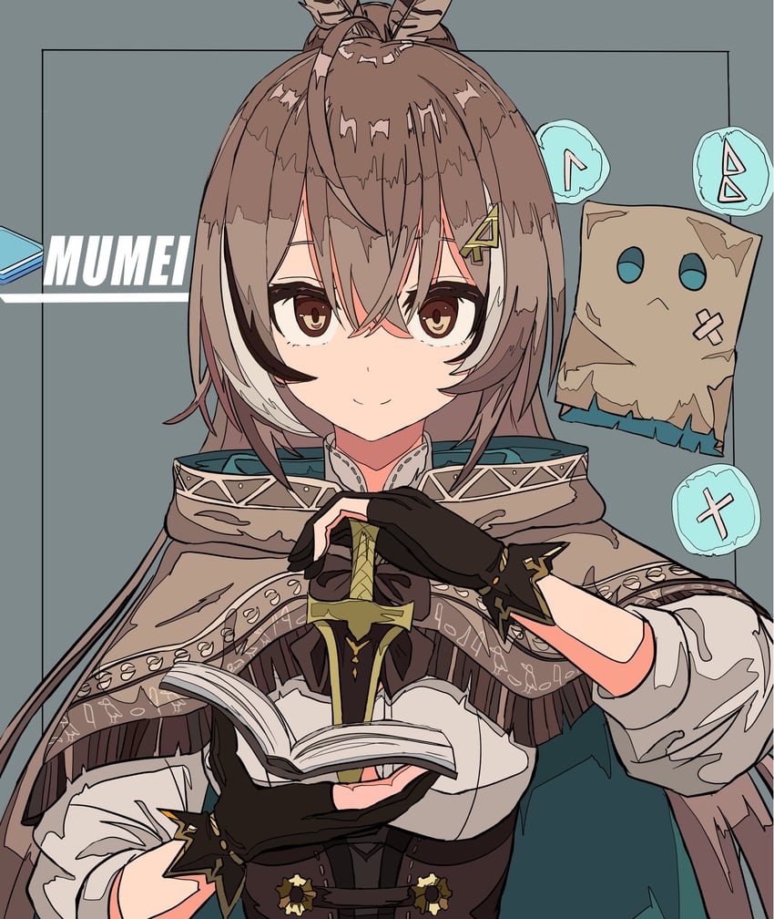 nanashi mumei and friend (hololive and 1 more) drawn by tanau