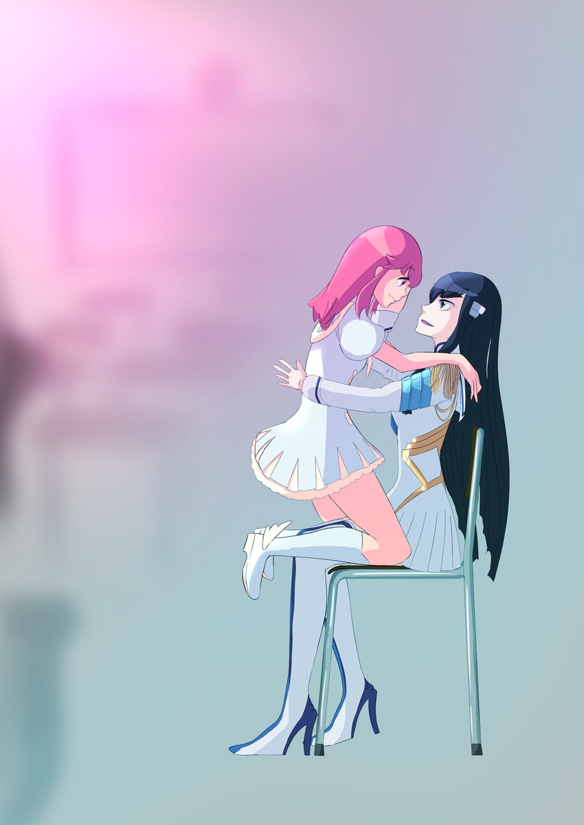 kiryuuin satsuki and jakuzure nonon (kill la kill) drawn by runup_to_thestage_of_yourdream