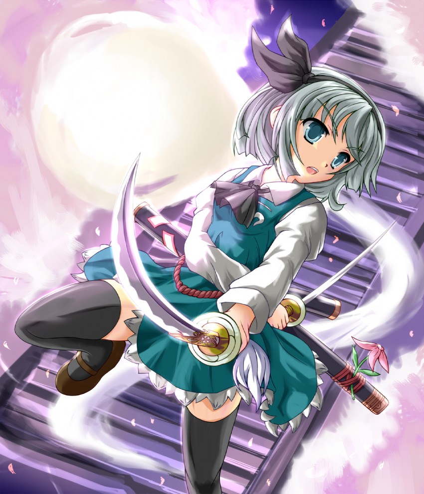 konpaku youmu (touhou) drawn by hiiragi_tomoka