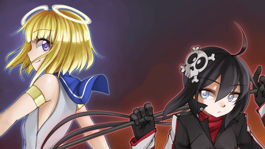 poco muerte and uri (fearless night) drawn by pas_(paxiti)