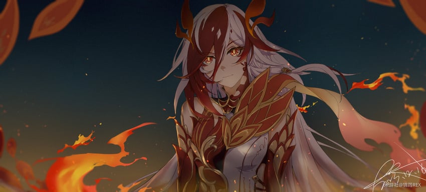 fu hua (honkai and 1 more) drawn by jinyunrex