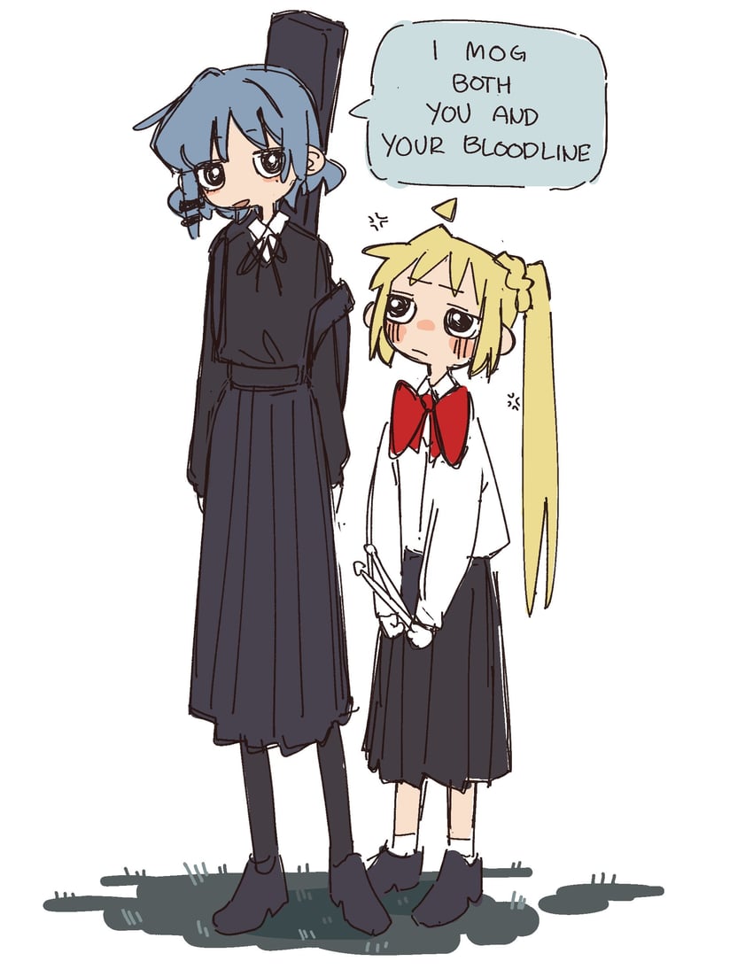 ijichi nijika and yamada ryo (bocchi the rock!) drawn by machuuu68