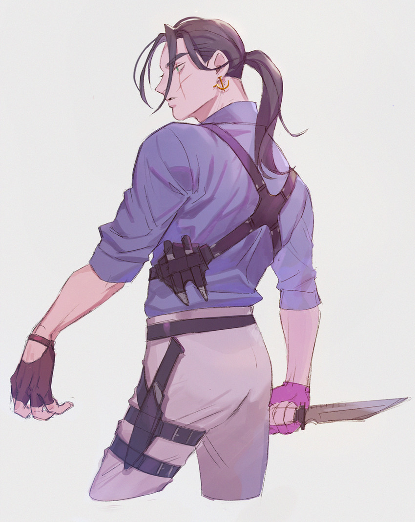 son (hotline miami and 1 more) drawn by meipu_hm
