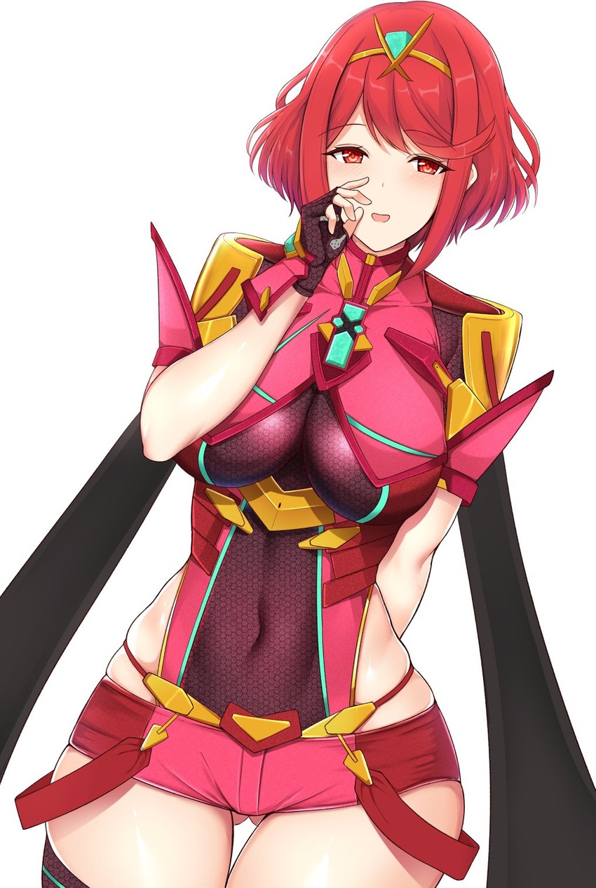 pyra (xenoblade chronicles and 1 more) drawn by noeomi