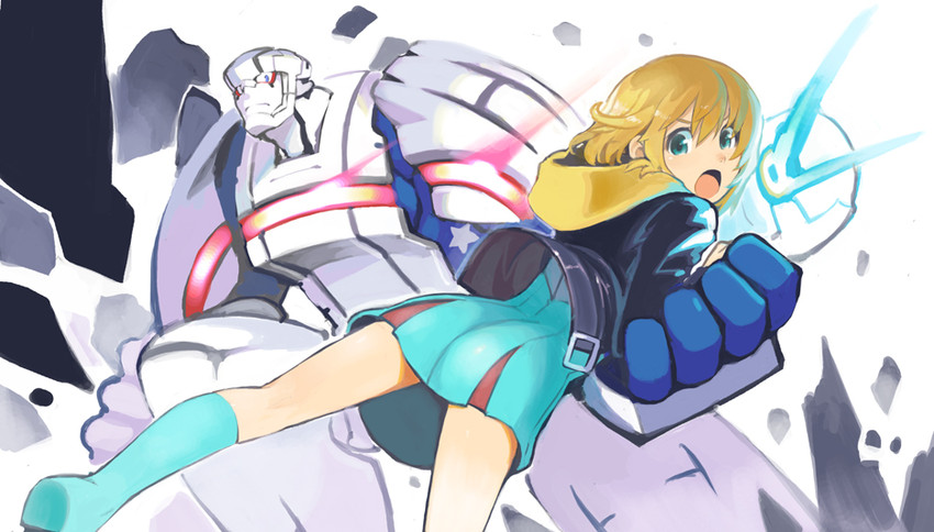joey jones and heroman (heroman) drawn by shigehiro_(hiroi_heya)