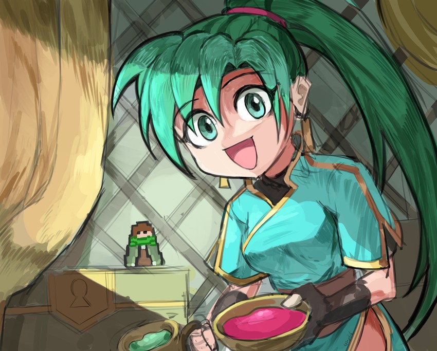 lyn and mark (fire emblem and 1 more) drawn by saiykik