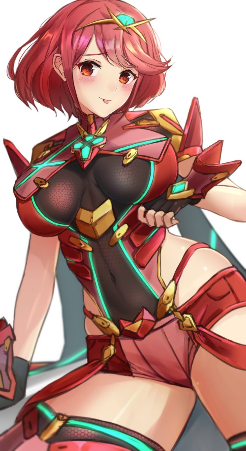 pyra (xenoblade chronicles and 1 more) drawn by ippers