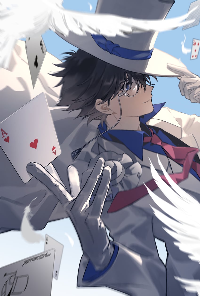 kaitou kid (meitantei conan and 1 more) drawn by loli_bushi