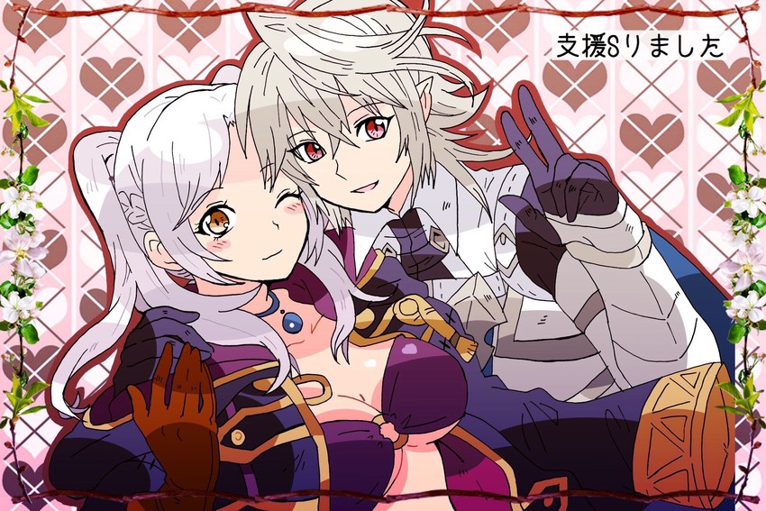 female robin and male corrin (fire emblem and 3 more) drawn by kiriya_(552260)