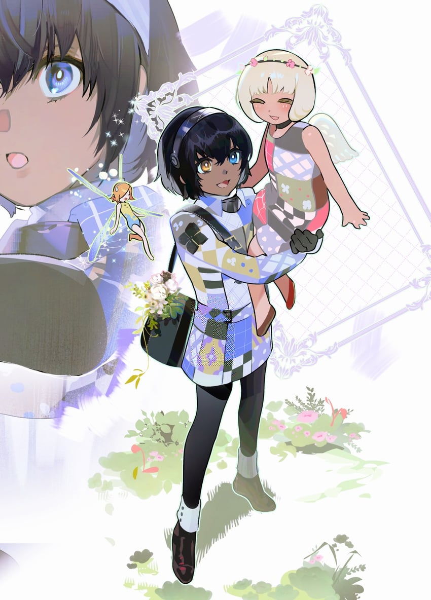 protagonist, gallica, and maria (metaphor: refantazio) drawn by gapamopa