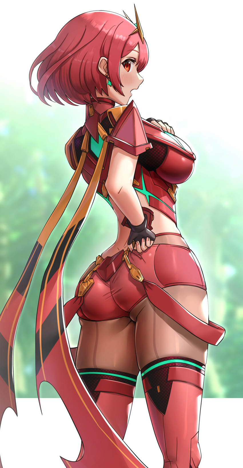 pyra (xenoblade chronicles and 1 more) drawn by gonzarez