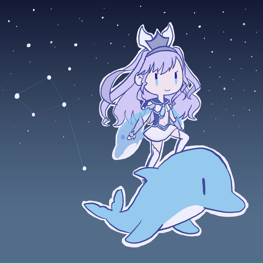 delphinus yukino (saint seiya and 1 more) drawn by witchpiggy