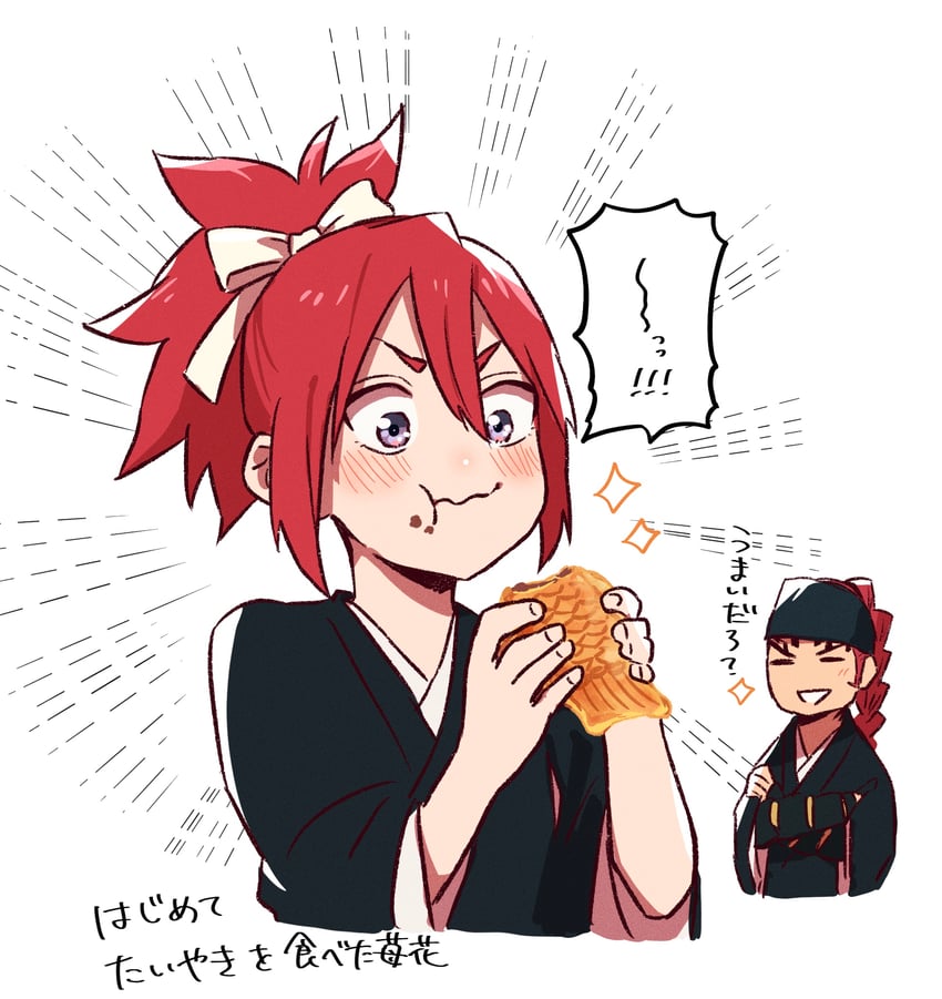 abarai renji and abarai ichika (bleach and 1 more) drawn by choko_egg