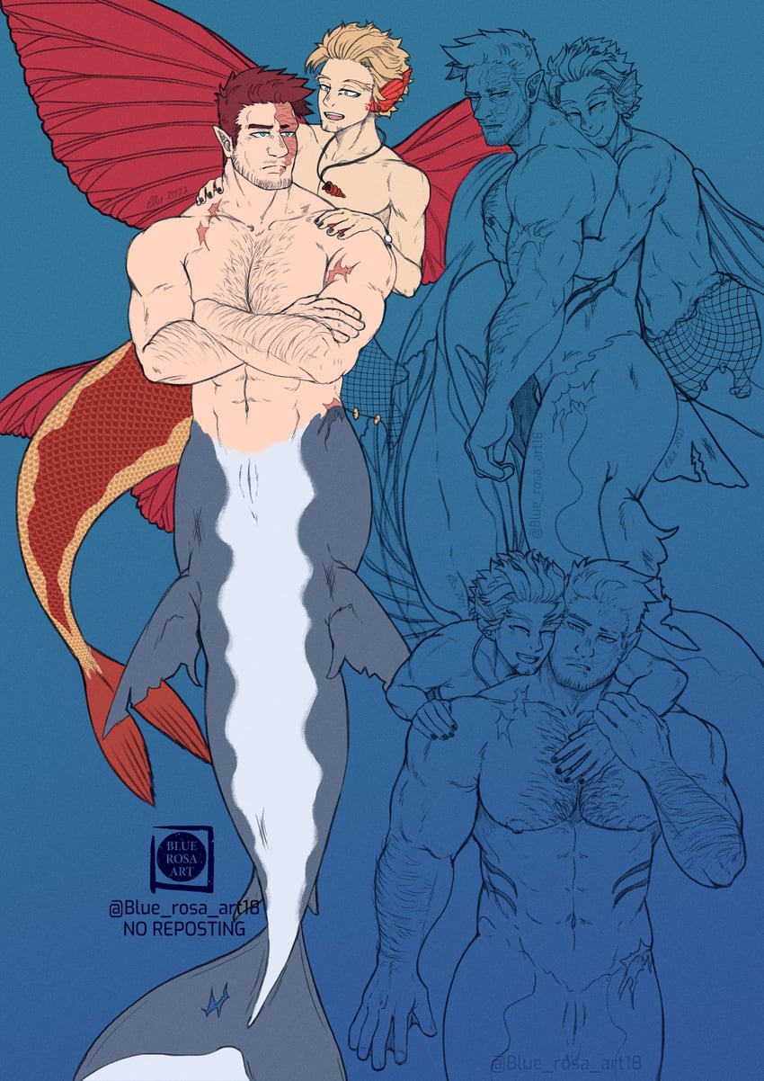 endeavor and hawks (boku no hero academia and 1 more) drawn by ellie_(blue_rosa_art)