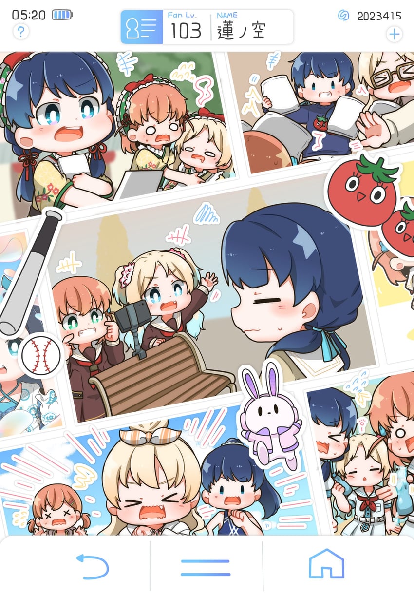 hinoshita kaho, murano sayaka, and osawa rurino (love live! and 1 more) drawn by gentaro_(g_teall)