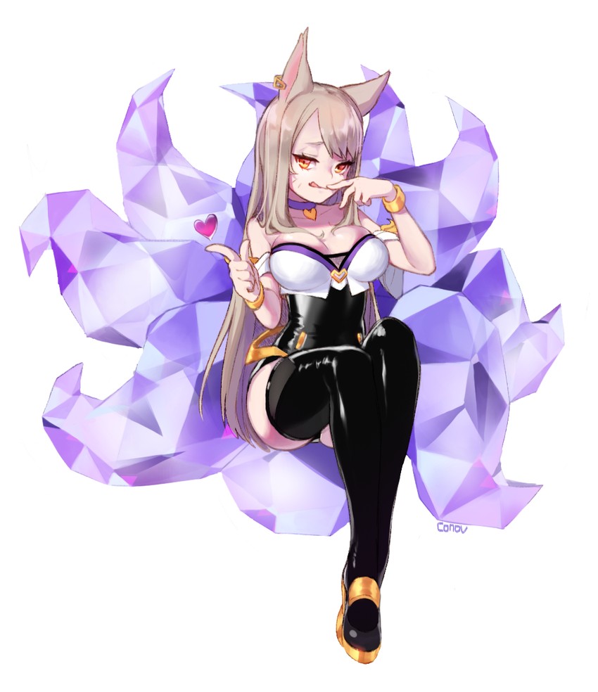 ahri and k/da ahri (league of legends) drawn by konbu_(hida123)