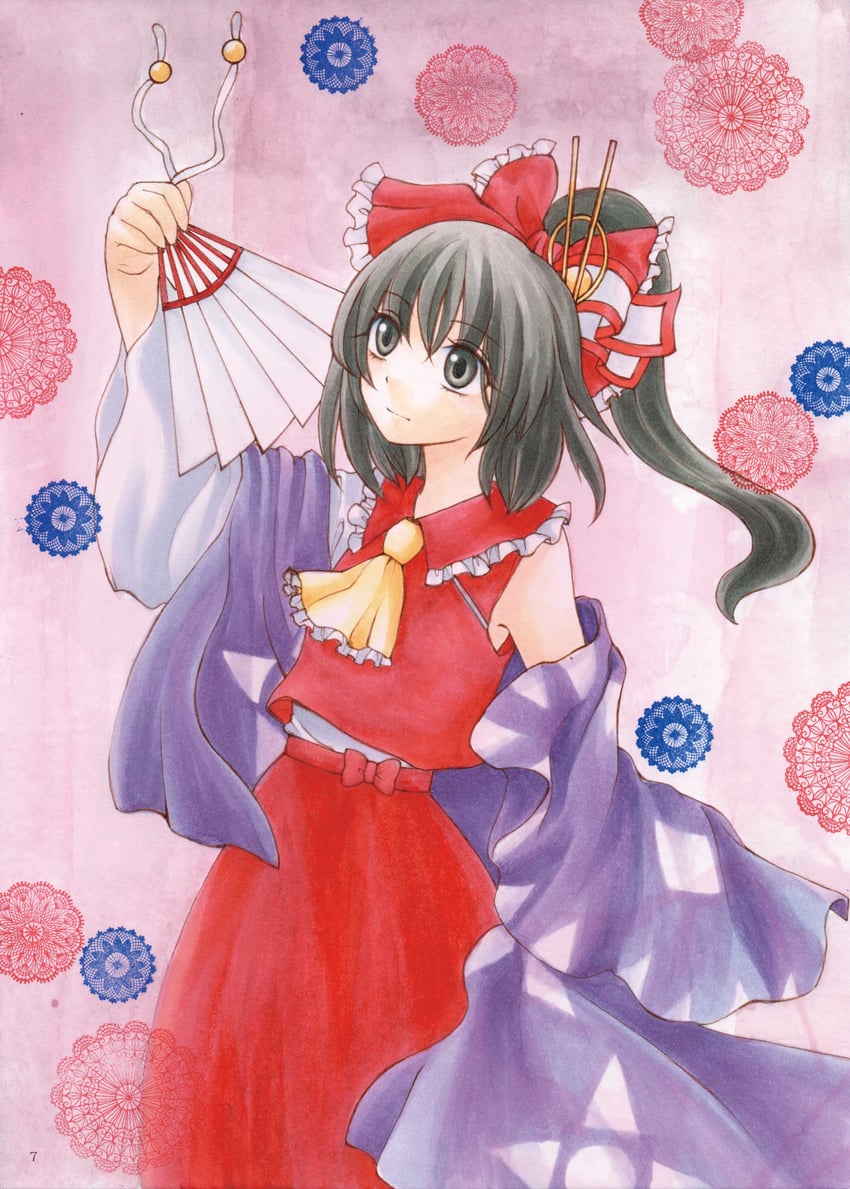 hakurei reimu (touhou and 1 more) drawn by io_(maryann_blue)