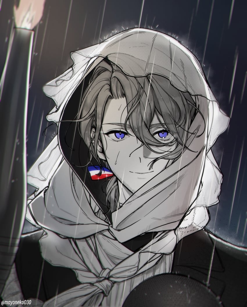 france (axis powers hetalia and 2 more) drawn by mayoneko030