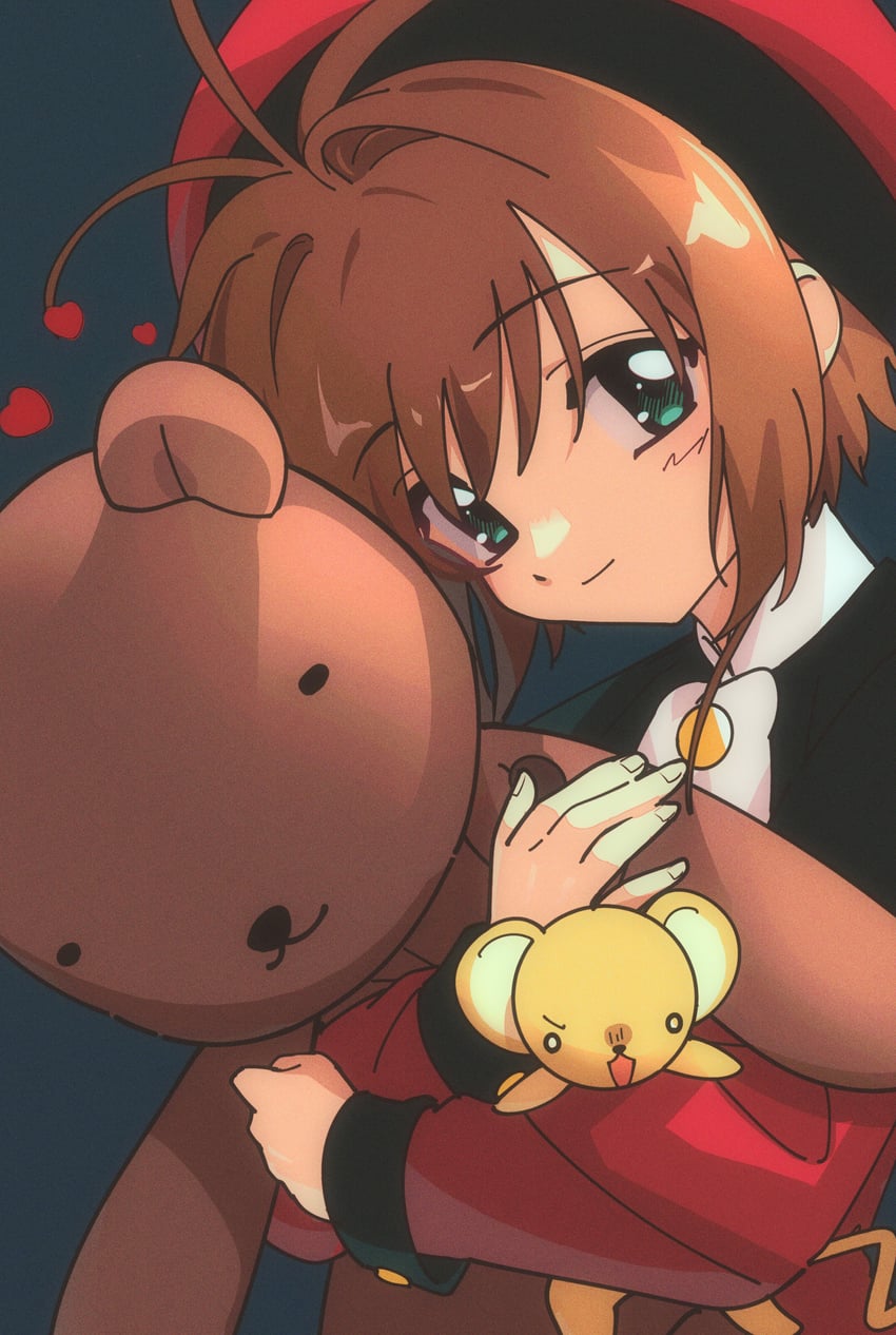 kinomoto sakura and kero (cardcaptor sakura) drawn by nzeneee