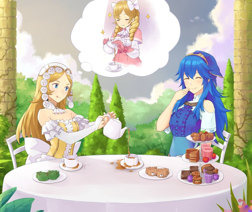 lucina, lissa, and maribelle (fire emblem and 1 more) drawn by igni_tion