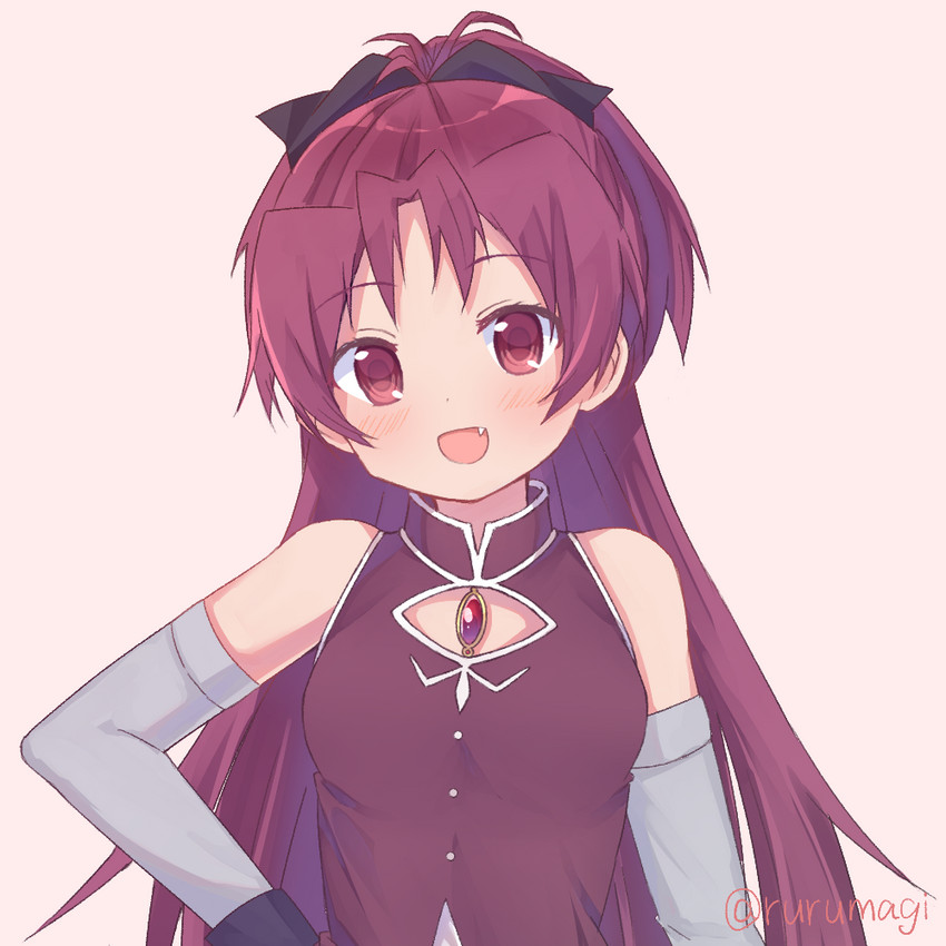 sakura kyoko (mahou shoujo madoka magica) drawn by ruru_(rurumagi)