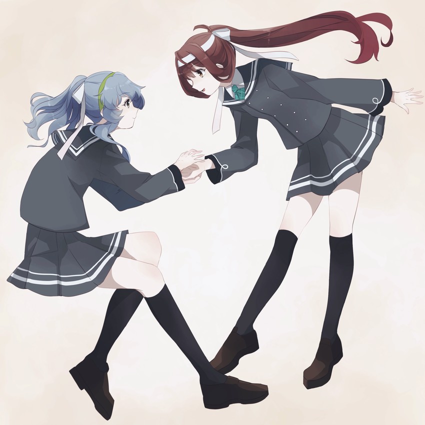 asagumo and yamagumo (kantai collection) drawn by shakemi_(sake_mgmgmg)