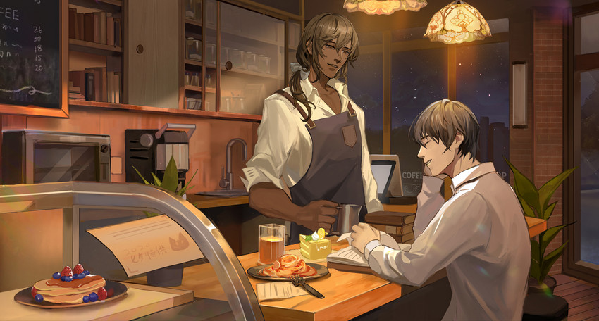 klein moretti and azik eggers (lord of the mysteries) drawn by dollyja