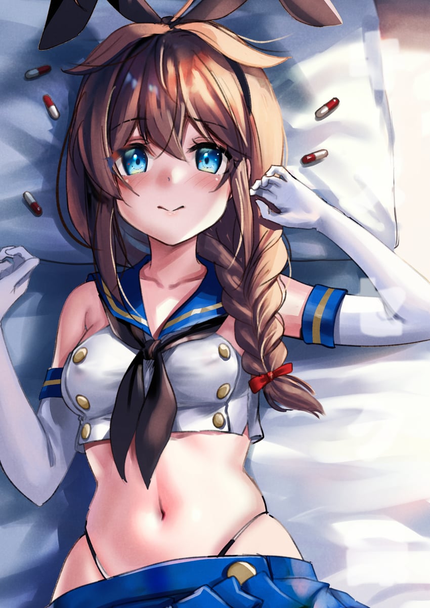 shimakaze, shigure, and shigure kai san (kantai collection) drawn by eckert&eich