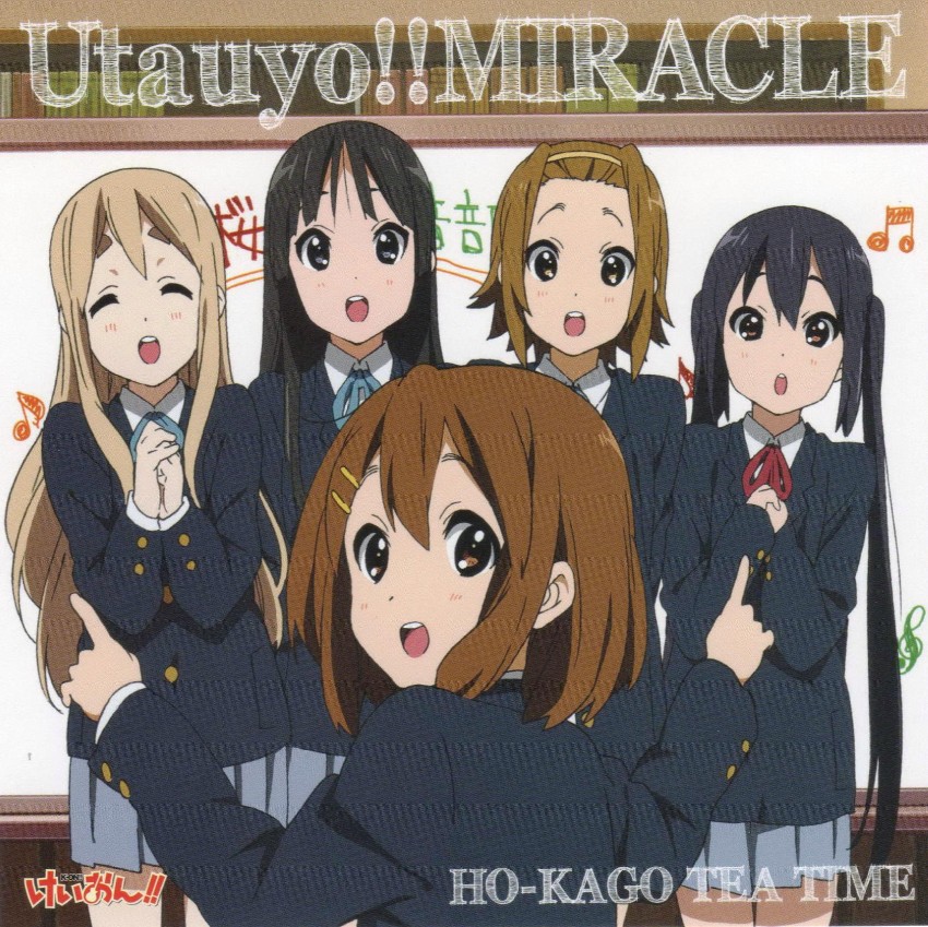akiyama mio, nakano azusa, hirasawa yui, tainaka ritsu, and kotobuki tsumugi (k-on!) drawn by horiguchi_yukiko