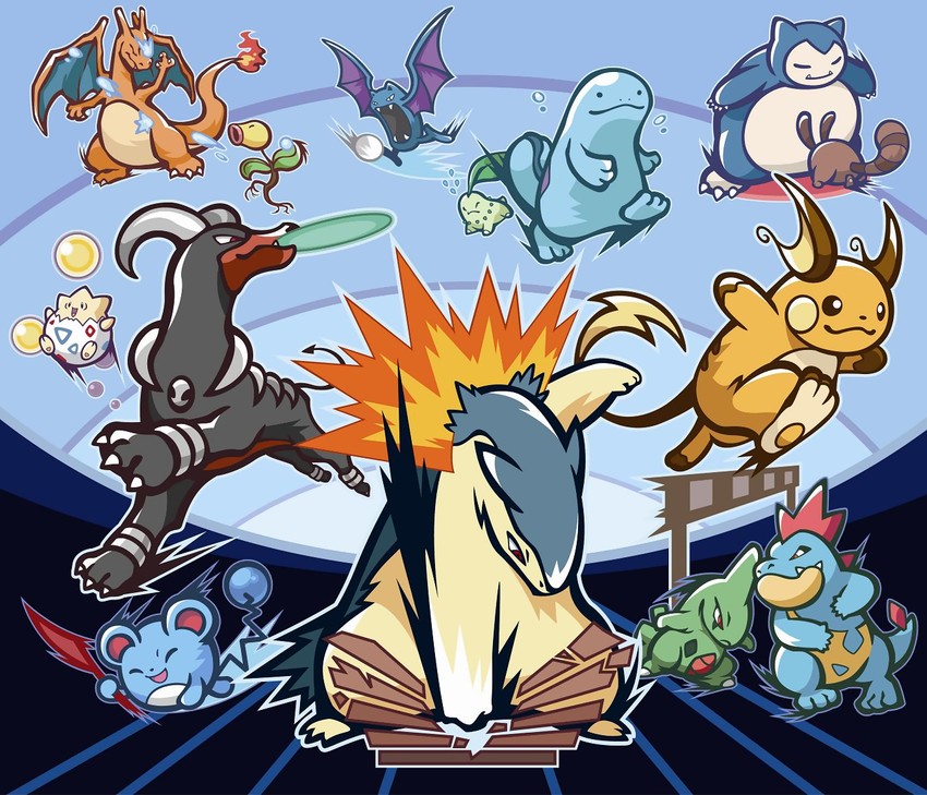 charizard, chikorita, raichu, snorlax, marill, and 9 more (pokemon and 1 more)
