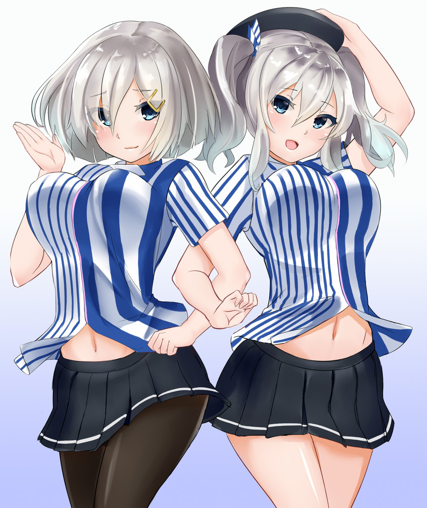 hamakaze and kashima (kantai collection and 1 more) drawn by sin_(kami148)