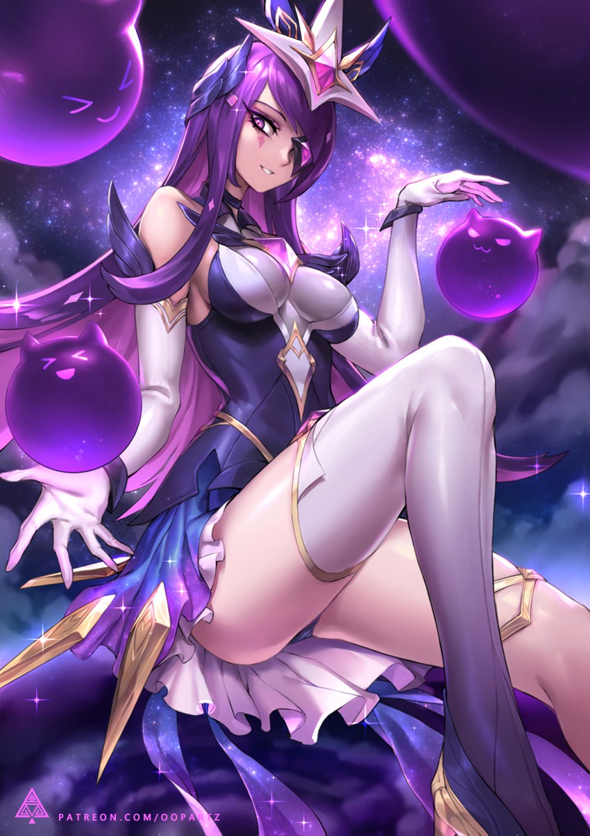 syndra and star guardian syndra (league of legends) drawn by oopartz_yang