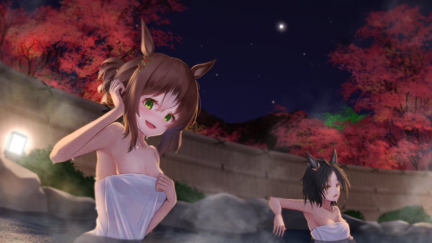fine motion and air shakur (umamusume) drawn by basil_yuzune