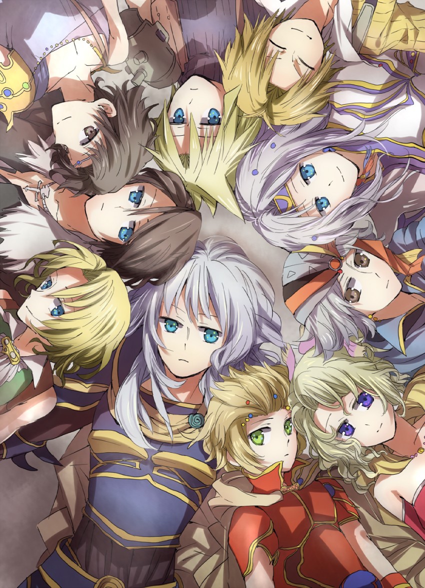 cloud strife, terra branford, squall leonhart, zidane tribal, bartz klauser, and 6 more (final fantasy and 11 more) drawn by minota