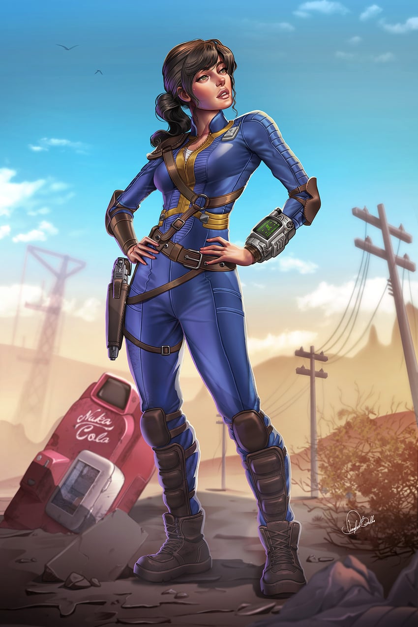 lucy maclean (fallout) drawn by douglas_bicalho