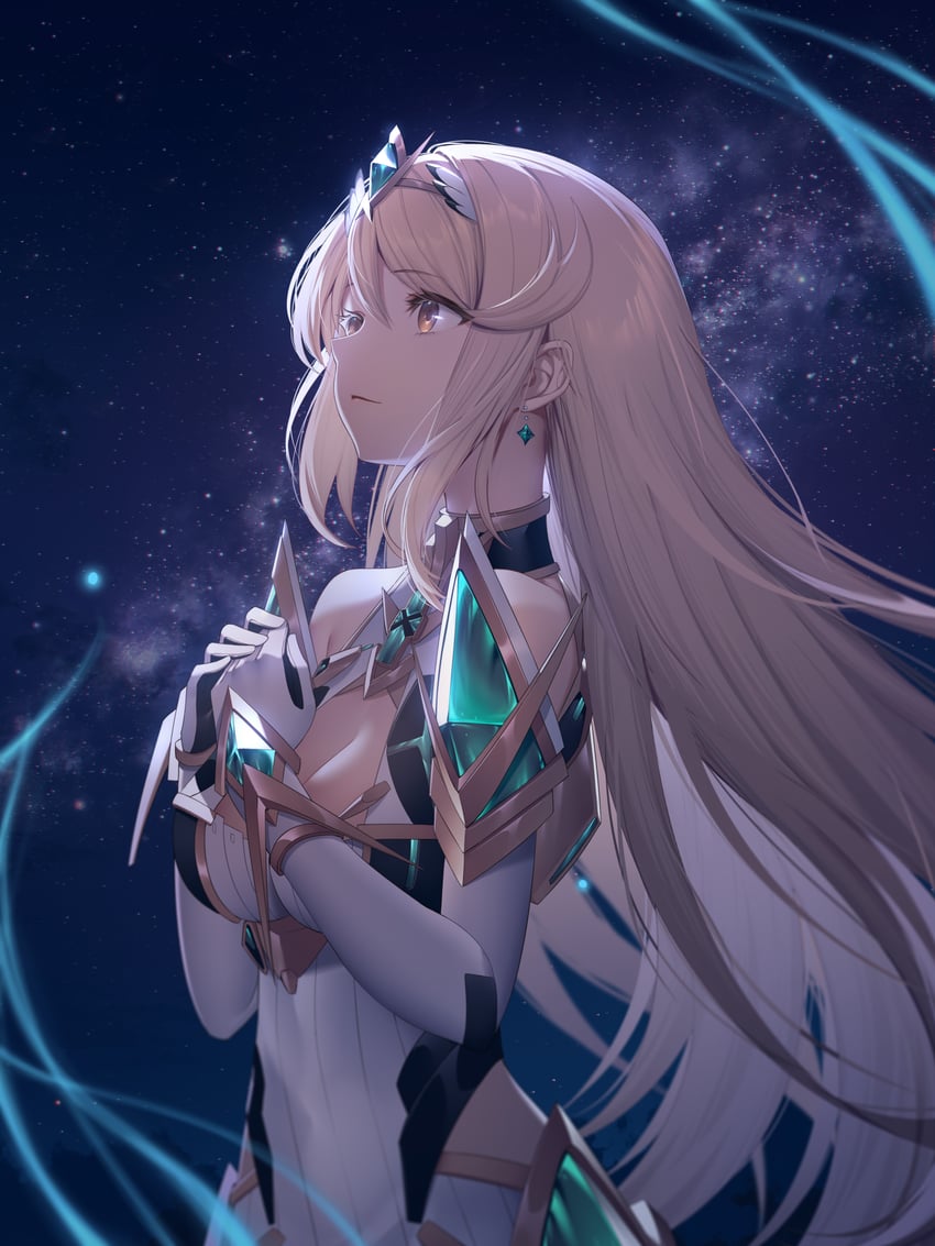 mythra (xenoblade chronicles and 1 more) drawn by roi_(liu_tian)
