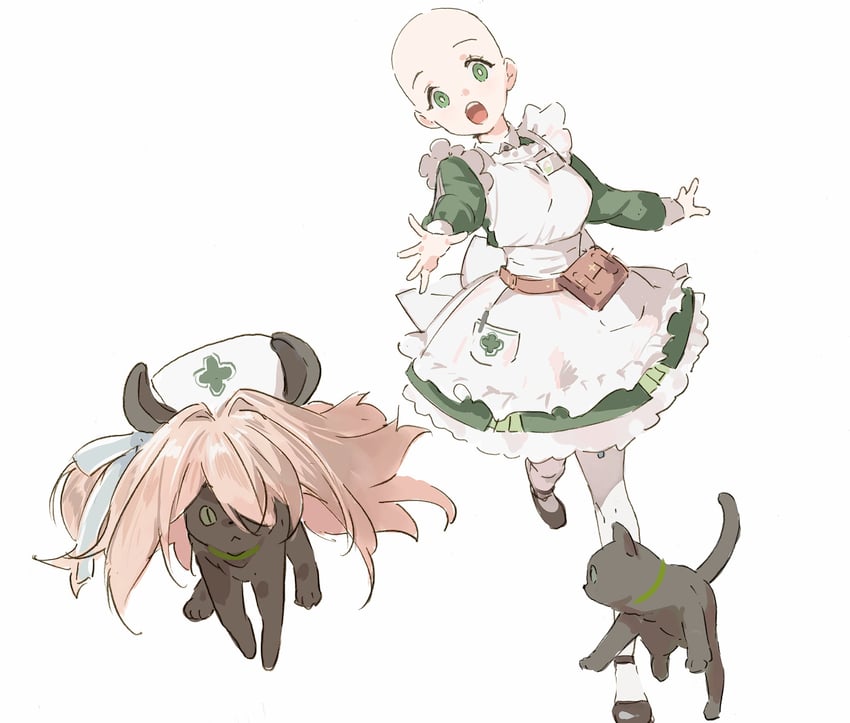 nimi nightmare, luna, and artemis (indie virtual youtuber) drawn by pako_(pakosun)