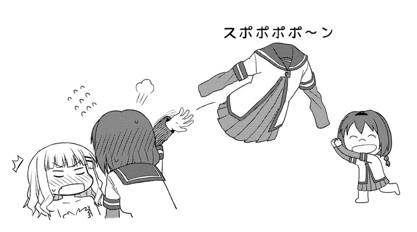 oomuro sakurako and furutani himawari (yuruyuri and 1 more) drawn by kinniku_tarou