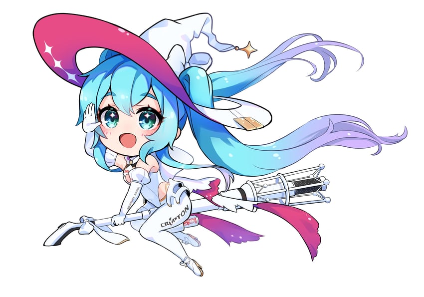 hatsune miku and racing miku (vocaloid and 1 more) drawn by peteron