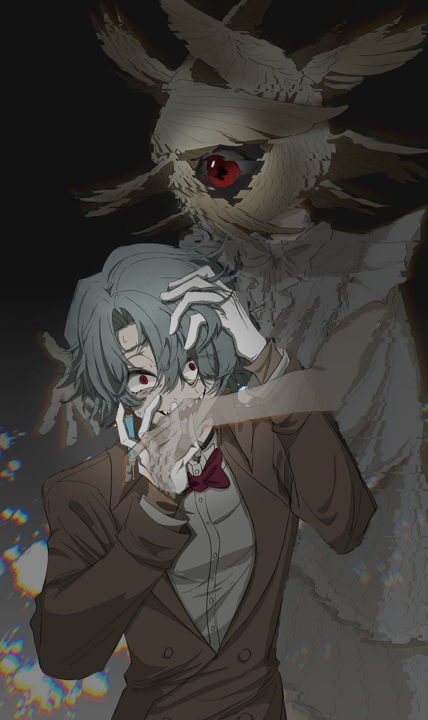 columbina and dottore (genshin impact) drawn by xiaogouyezhidebeiai
