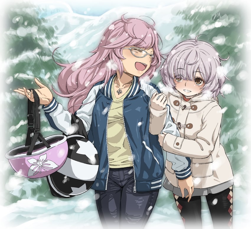 miwa mitsune and kazari jun (mahou shoujo madoka magica and 1 more) drawn by you2