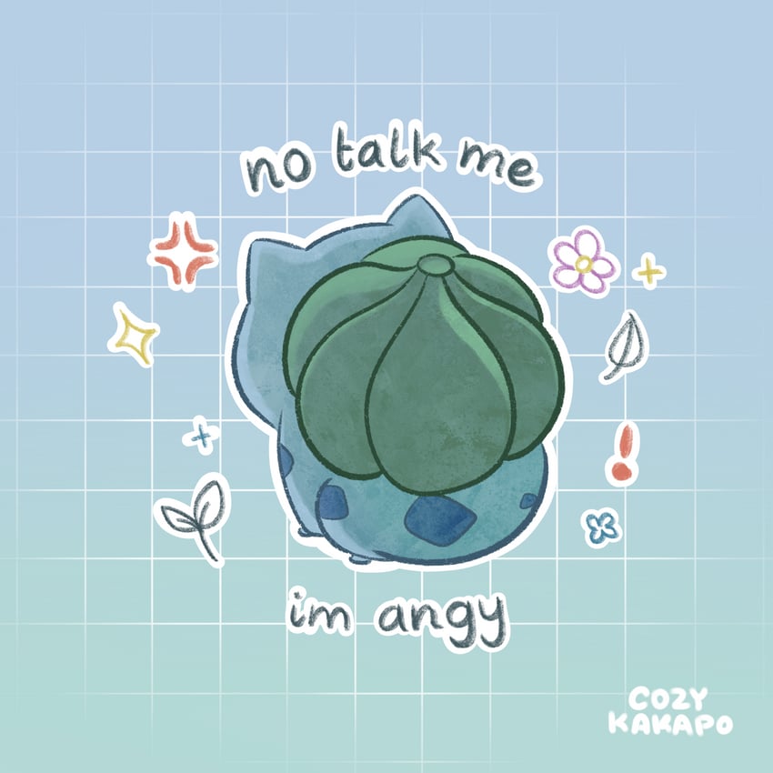bulbasaur (pokemon) drawn by cozykakapo