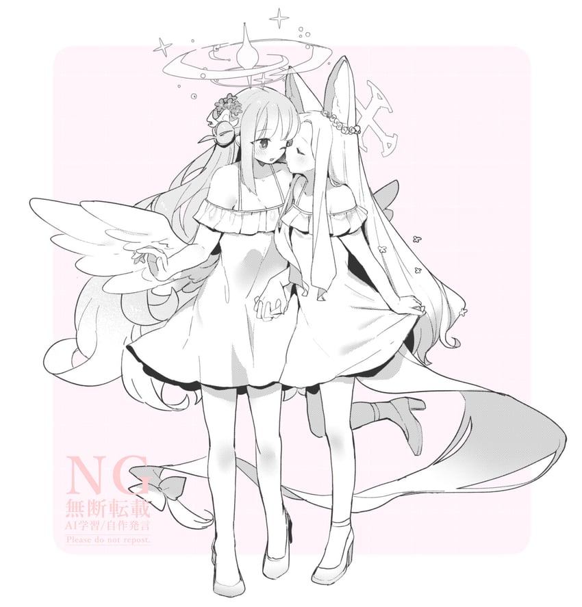 mika and seia (blue archive) drawn by yun_(dust-i1)