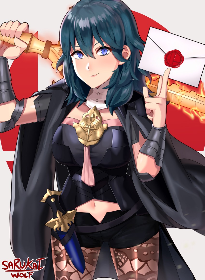 female byleth (fire emblem and 2 more) drawn by sarukaiwolf