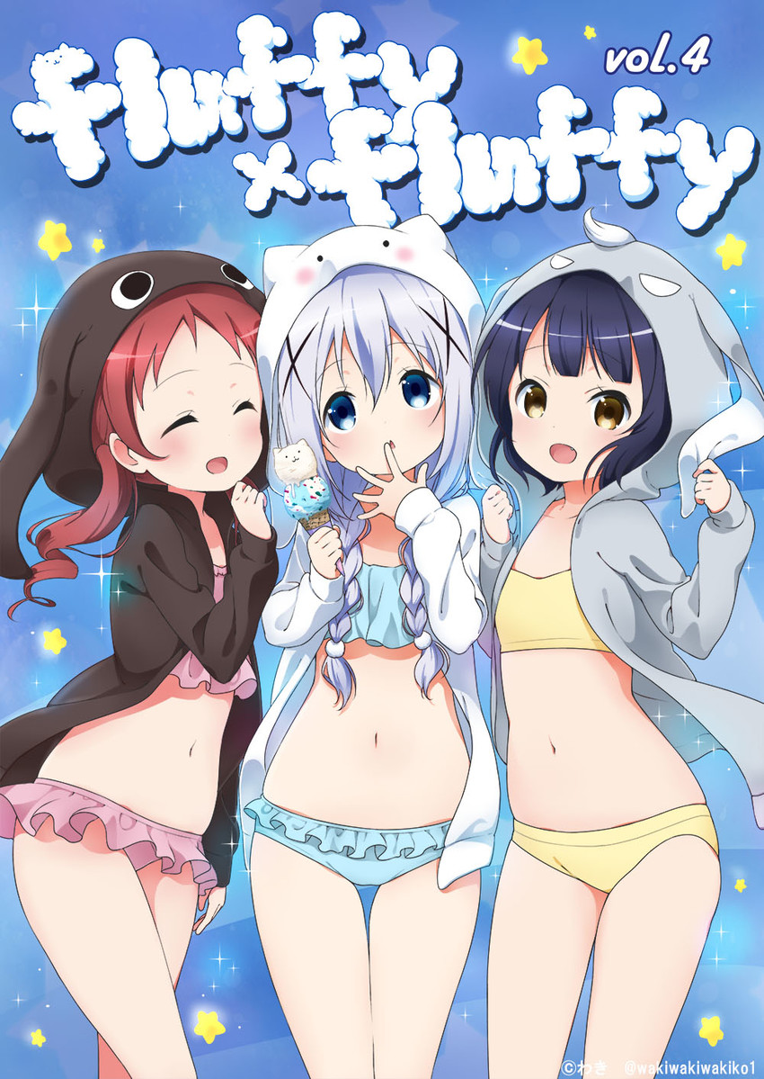 kafuu chino, tippy, jouga maya, natsu megumi, anko, and 1 more (gochuumon wa usagi desu ka?) drawn by neki_(wakiko)