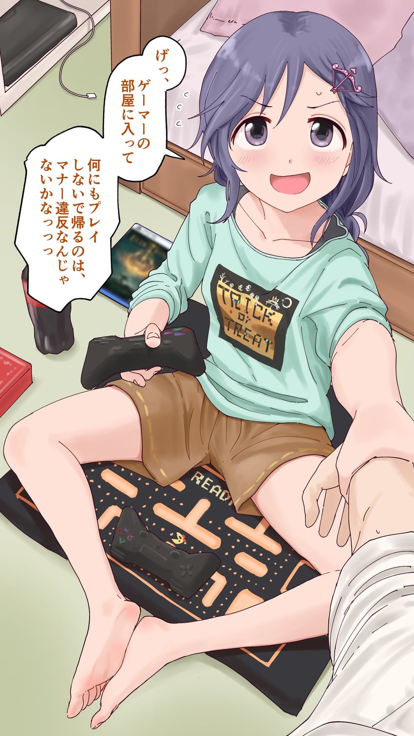 miyoshi sana and ms. pac-man (idolmaster and 4 more) drawn by inu_chikushou
